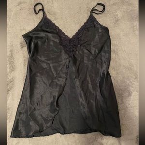 black lingerie top